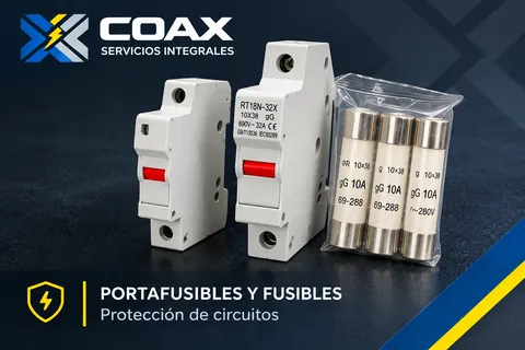 Portafusibles y fusibles